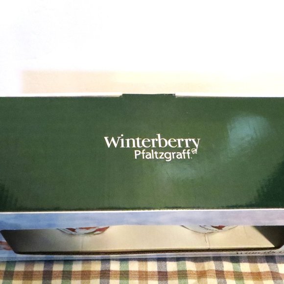 Pfaltzgraff Winterberry Naughty And Nice Mug Set New In Box Never Used - Picture 3 of 9